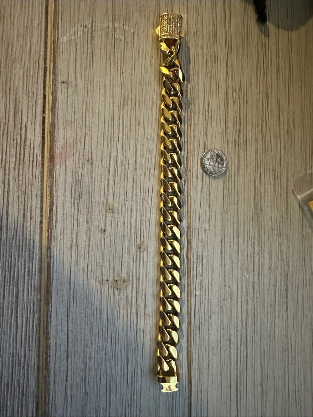 Classic Gold Cuban Link Bracelet for Men